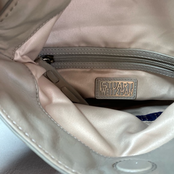 Stuart Weitzman Leather Hobo Shoulder Bag - Picture 9 of 12
